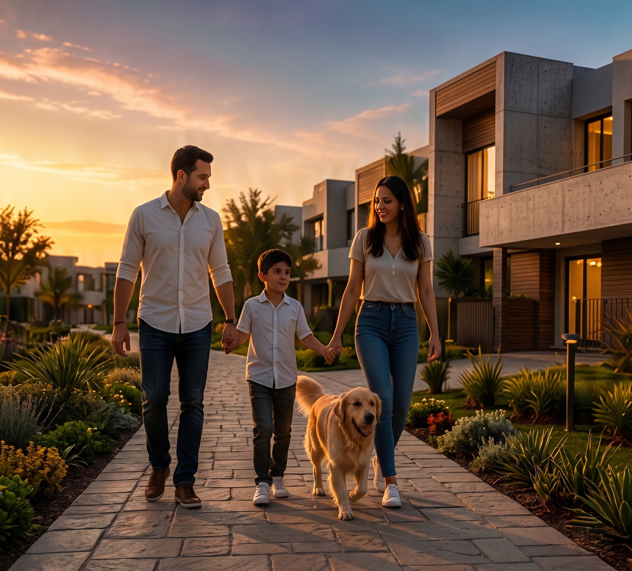 Comunidad residencial moderna